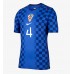 Chorvátsko Josko Gvardiol #4 Vonkajší futbalový dres MS 2026 Krátky Rukáv
